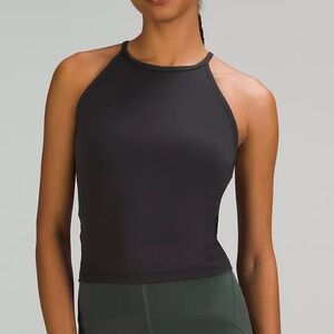 Lightweight High-Neck Yoga Tank Top, Size 4.